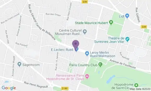 Localisation Banque Postale Agence de Rueil Malmaison Bougainvillees