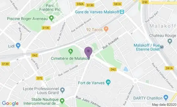 Localisation Banque Postale Agence de Malakoff Henri Barbusse