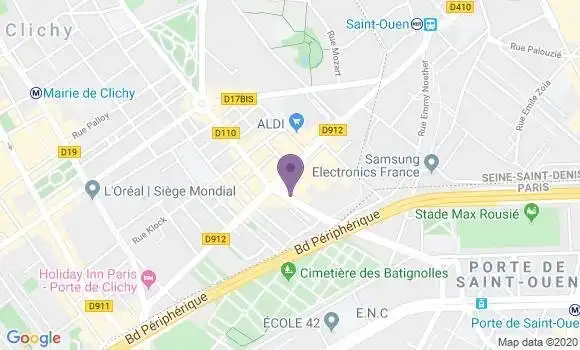 Localisation Banque Postale Agence de Clichy Victor Hugo