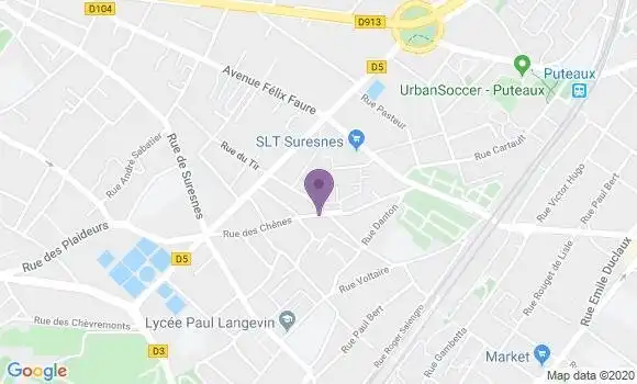 Localisation Banque Postale Agence de Suresnes Liberté