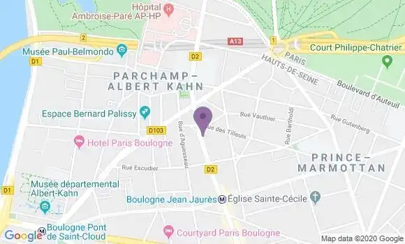 Localisation Banque Postale Agence de Boulogne Billancourt Jaurès