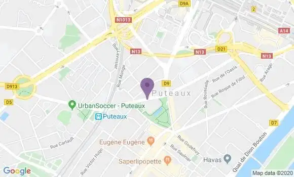 Localisation Banque Postale Agence de Puteaux