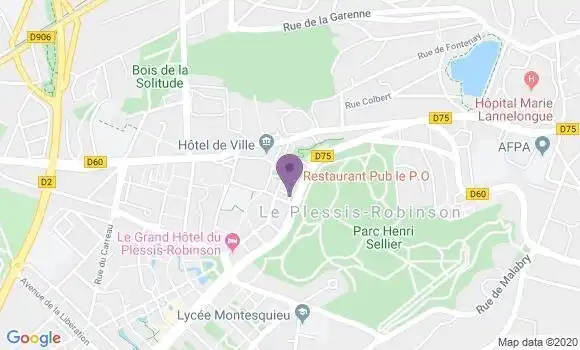 Localisation Banque Postale Agence de Le Plessis Robinson