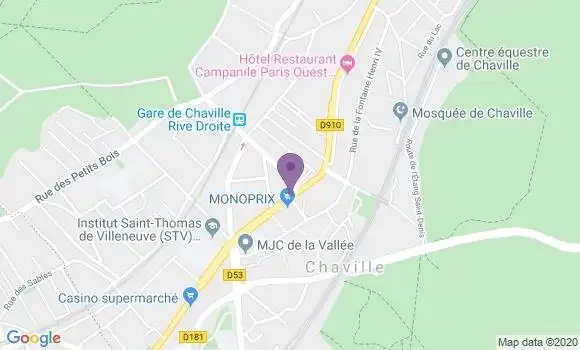 Localisation Banque Postale Agence de Chaville