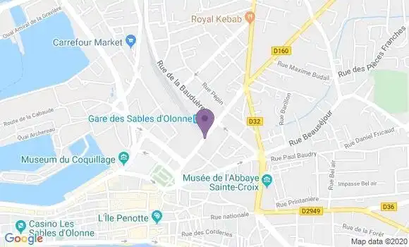 Localisation LCL Agence de Les Sables d