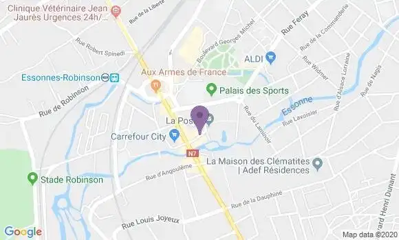 Localisation Banque Postale Agence de Corbeil Essonnes Place Léon Cassé