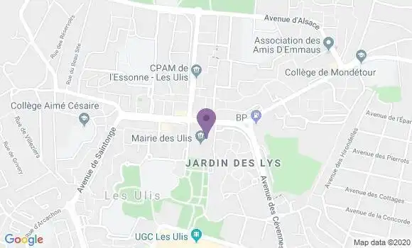 Localisation Banque Postale Agence de Les Ulis