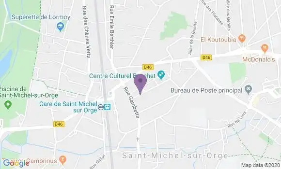 Localisation Banque Postale Agence de Saint Michel sur Orge