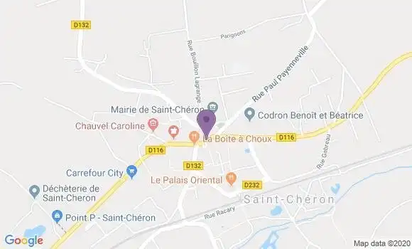 Localisation Banque Postale Agence de Saint Chéron