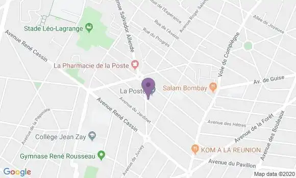 Localisation Banque Postale Agence de Morsang sur Orge