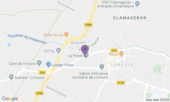 Localisation Banque Postale Agence de Limours