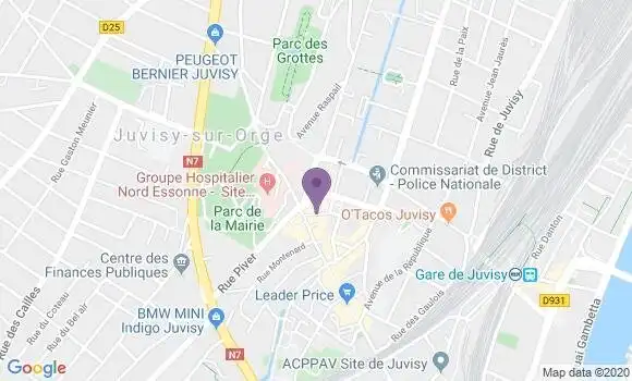 Localisation Banque Postale Agence de Juvisy sur Orge