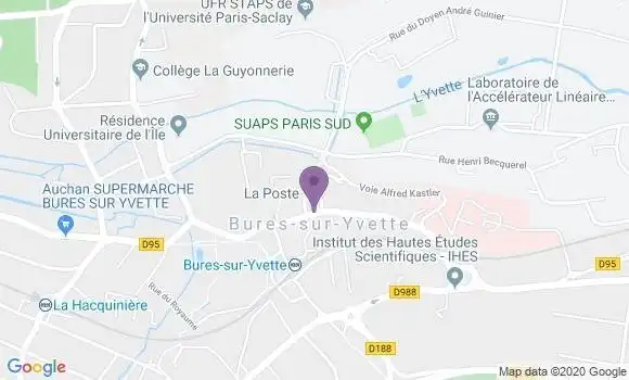 Localisation Banque Postale Agence de Bures sur Yvette