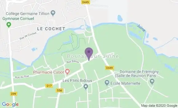Localisation Banque Postale Agence de Bouray sur Juine