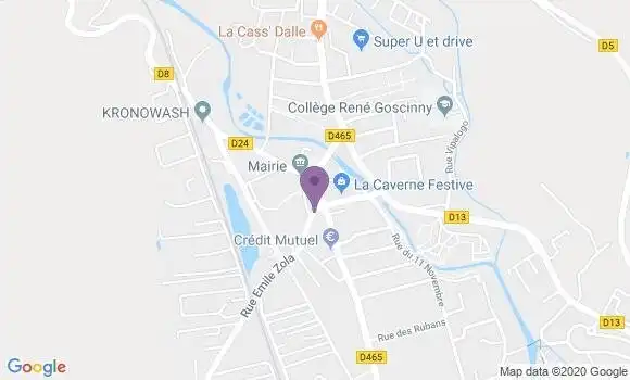 Localisation Banque Postale Agence de Valdoie