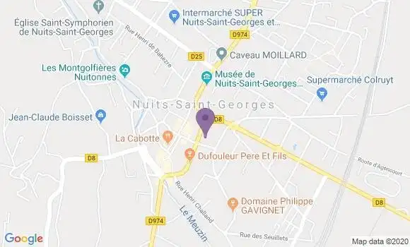 Localisation LCL Agence de Nuits Saint Georges