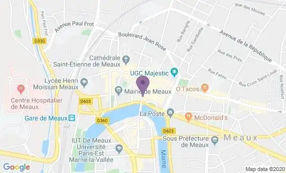 Localisation LCL Agence de Meaux
