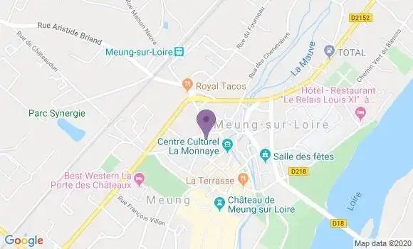 Localisation LCL Agence de Meung sur Loire