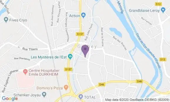 Localisation Banque Postale Agence de Golbey