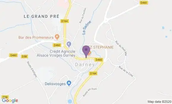 Localisation Banque Postale Agence de Darney