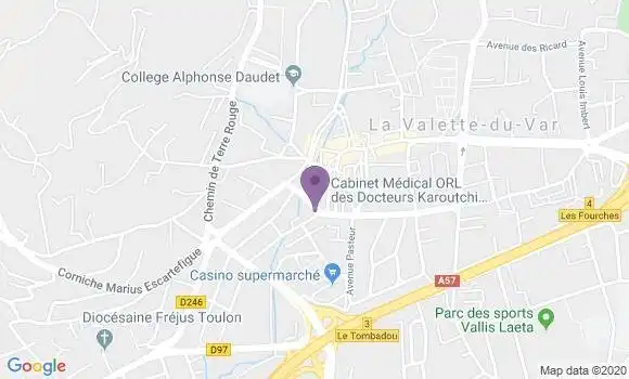 Localisation LCL Agence de La Valette du Var