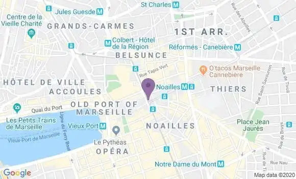 Localisation Société Générale Agence de Marseille Belsunce