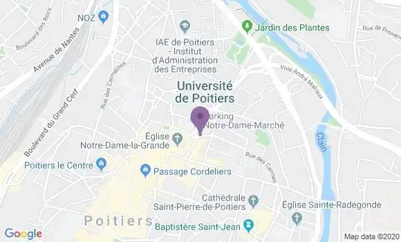 Localisation Banque Postale Agence de Poitiers Notre Dame