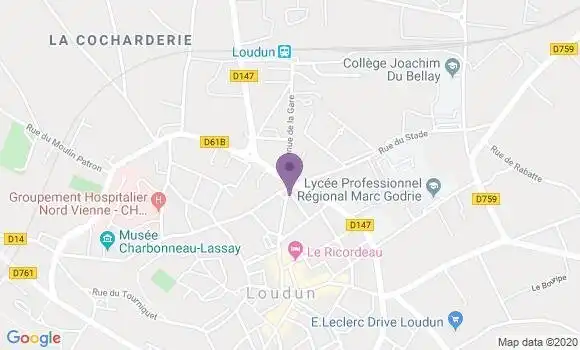 Localisation Banque Postale Agence de Loudun