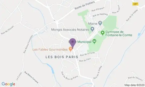 Localisation Banque Postale Agence de Fontaine le Comte