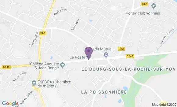 Localisation Banque Postale Agence de La Roche sur Yon le Bourg