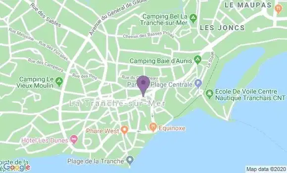 Localisation Banque Postale Agence de La Tranche sur Mer