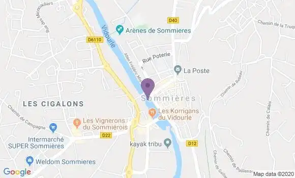 Localisation LCL Agence de Sommières