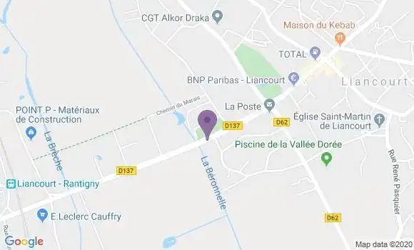 Localisation LCL Agence de Liancourt