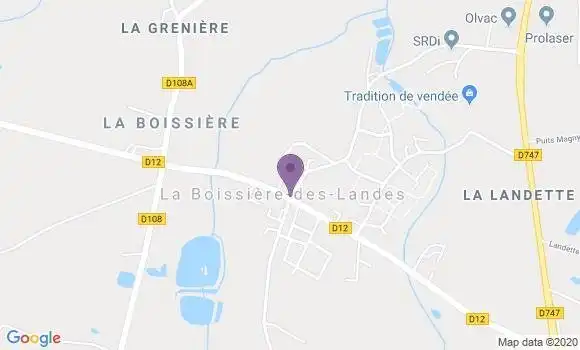 Localisation Banque Postale Agence de Nieul le Dolent