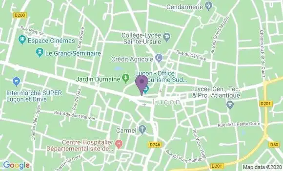 Localisation Banque Postale Agence de Luçon
