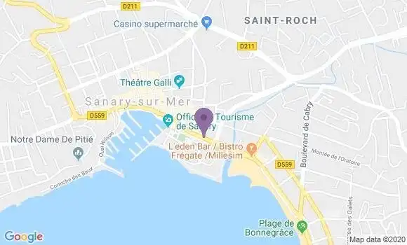 Localisation LCL Agence de Sanary sur Mer
