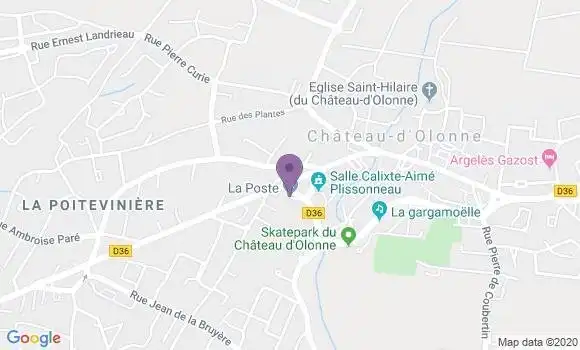 Localisation Banque Postale Agence de Château d