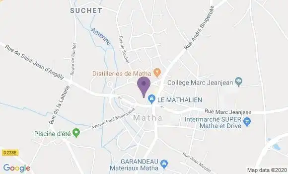 Localisation LCL Agence de Matha