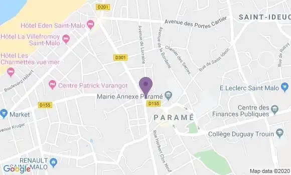 Localisation LCL Agence de Saint Malo Parame