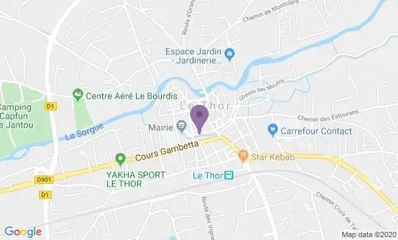 Localisation Banque Postale Agence de Le Thor