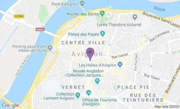 Localisation Banque Postale Agence de Saint Saturnin lès Avignon