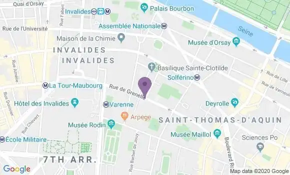 Localisation LCL Agence de Paris Bourgogne