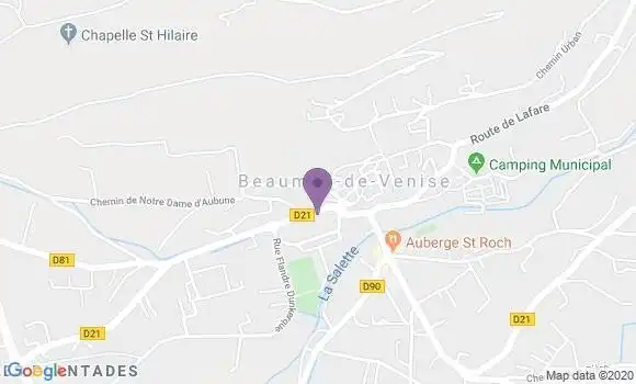 Localisation Banque Postale Agence de Beaumes de Venise