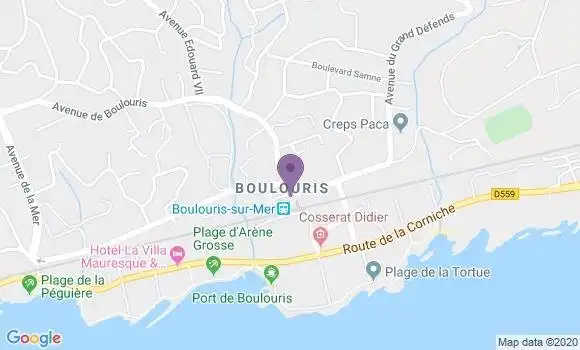 Localisation Banque Postale Agence de Saint Raphaël Boulouris
