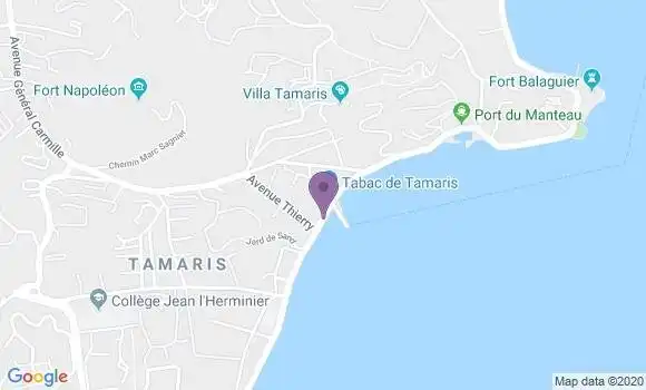 Localisation Banque Postale Agence de La Seyne sur Mer Tamaris sur Mer