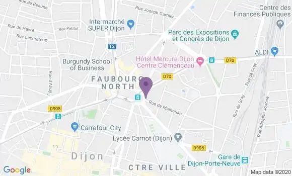 Localisation LCL Agence de Dijon République