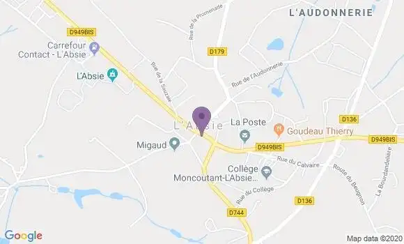 Localisation Banque Postale Agence de Saint Paul en Forêt