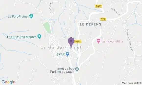 Localisation Banque Postale Agence de Grimaud