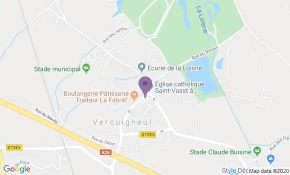 Localisation Banque Postale Agence de Callas
