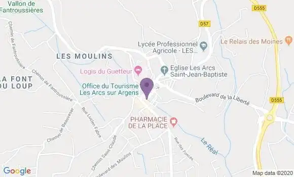 Localisation Banque Postale Agence de Les Arcs